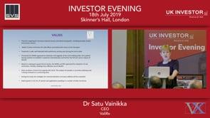 ValiRx presentation at the UK Investor Magazine Summer Investor Evening July 18th 2019