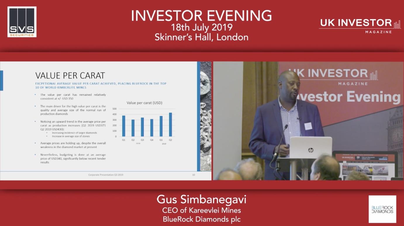 BlueRock Diamonds presentation at the UK Investor Magazine Summer