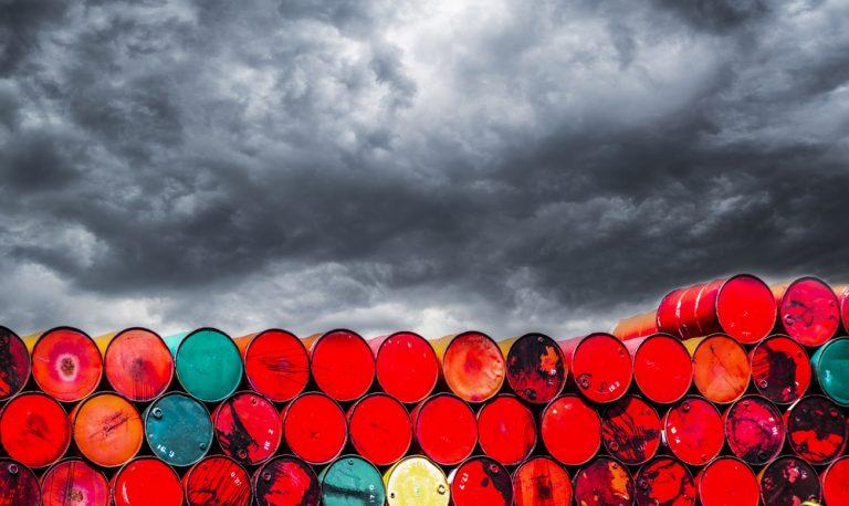 Oil prices slip amid swelling stockpiles and coronavirus fears