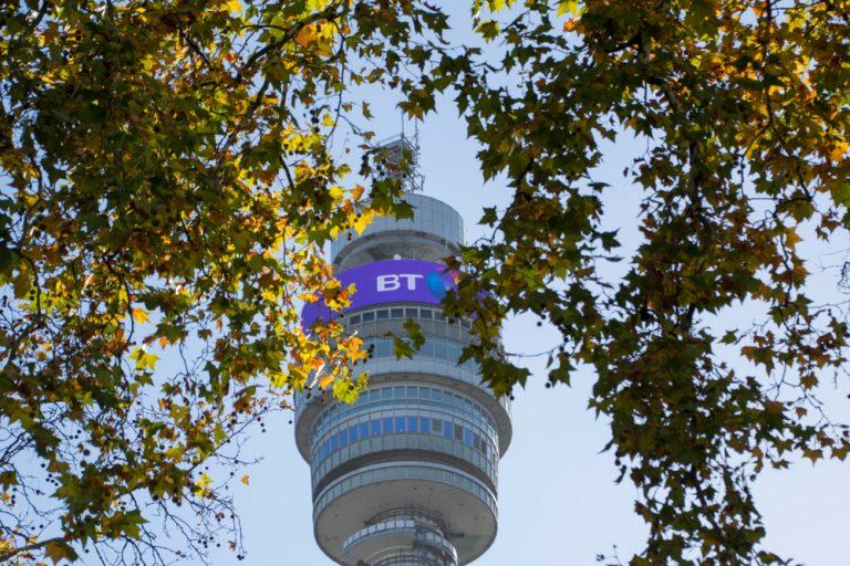 BT shares slide with half-year profits contracting 13%