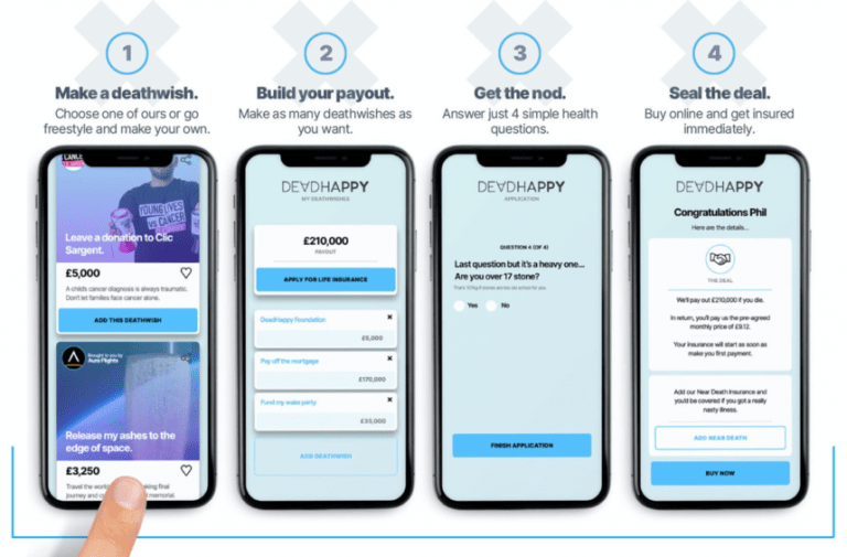 Digital life insurance provider DeadHappy is overfunding on Seedrs