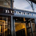 London-,October,,2018:,Burberry,Shop,Signage,And,Shop,Window.,A