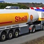 Frankfurt,germany,-,April,10:shell,Oil,Truck,On,The,Highway,On