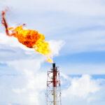 A,Gas,Flare,At,An,Oil,Refinery,In,The,Kimanis,sabah,malaysia.around