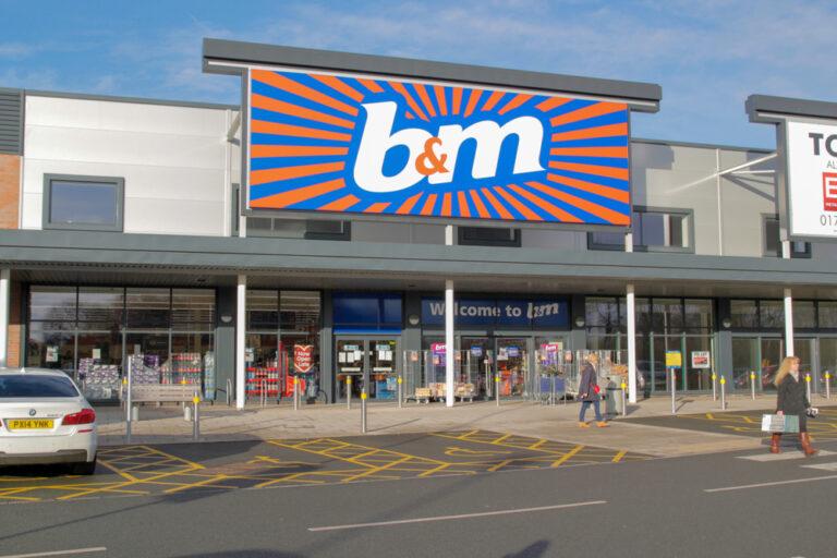B&M shares sink as sales growth slows
