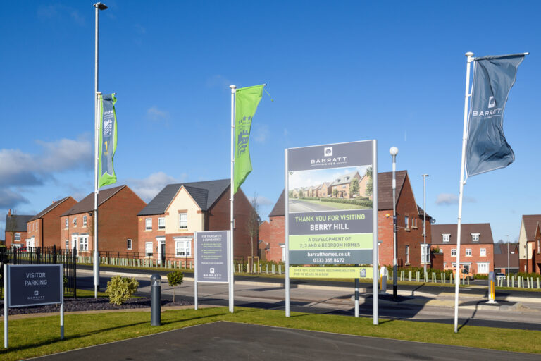 Barratt Developments shares fall as revenue and completions sink