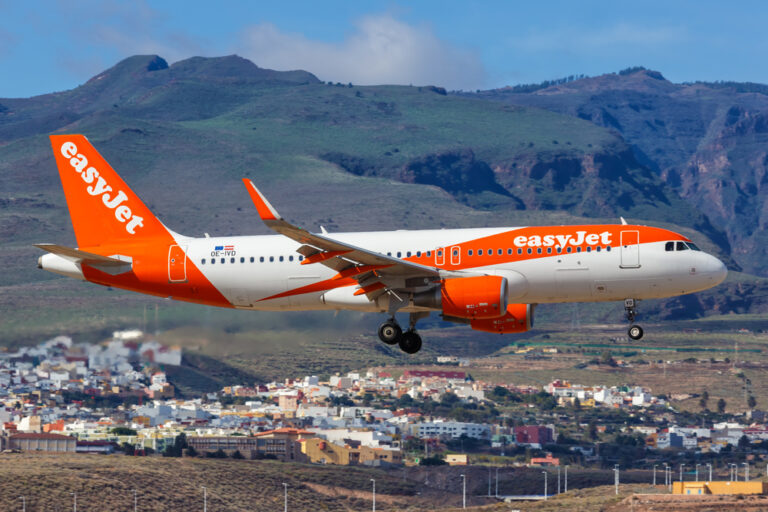 easyJet shares rise as passenger numbers take off and losses fall in first half