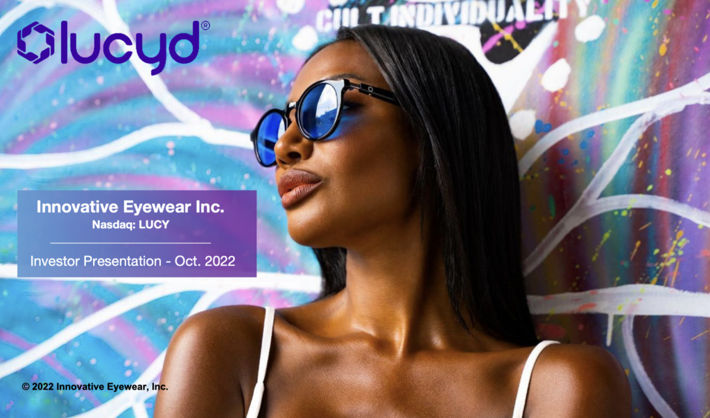 Innovative Eyewear shares fly as corporate presentation released UK