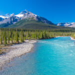 Canada,,Alberta.,Glacial,Silt,Turns,The,Athabasca,River,Blue,On