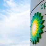 Bp,Display,Stand,With,Company,Redesign,Logo,At,Petrol,Station