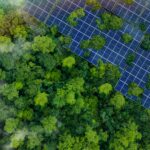 Solar,Panels,Installed,In,The,Green,Forest,,Clean,Alternative,Energy
